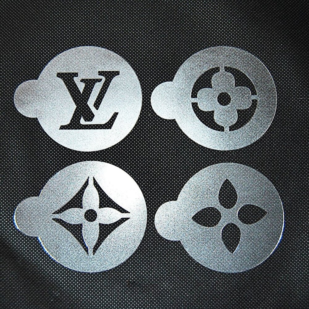 Stencils 4 pcs. Louis Vuitton templates for DIY Projects